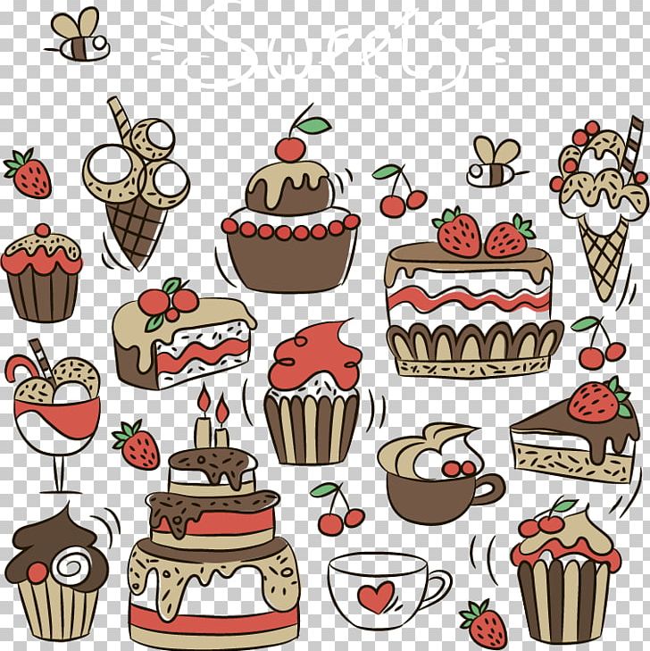 Ice Cream Cupcake Birthday Cake Bakery Petit Four PNG, Clipart, Bakery, Birthday Cake, Cake, Cakes, Cake Vector Free PNG Download