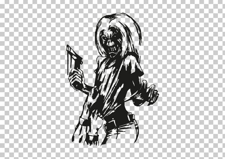 Iron Maiden Killers Eddie Logo PNG, Clipart, Arm, Art, Black, Black And White, Cdr Free PNG Download