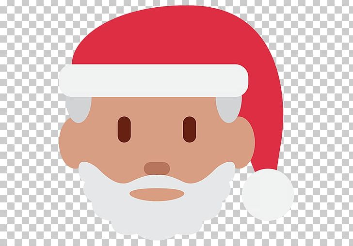 Santa Claus Emoji Father Christmas Christmas Tree PNG, Clipart, App Store, Cartoon, Cheek, Chin, Christmas Free PNG Download