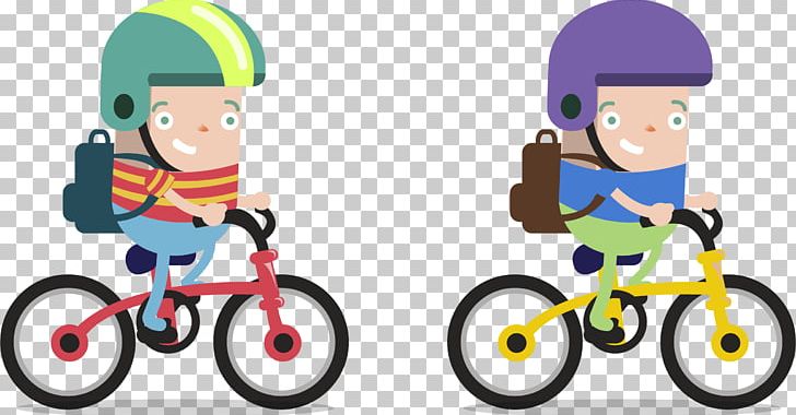 Bicycle Cycling PNG, Clipart, Adobe Illustrator, Back To School, Bicycle Accessory, Boy, Cartoon Free PNG Download