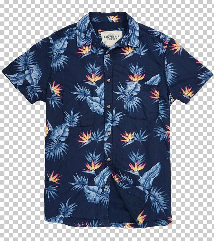 T-shirt Aloha Shirt Sleeve Dress Shirt PNG, Clipart, Aloha, Aloha Shirt, Bird, Birdofparadise, Blue Free PNG Download