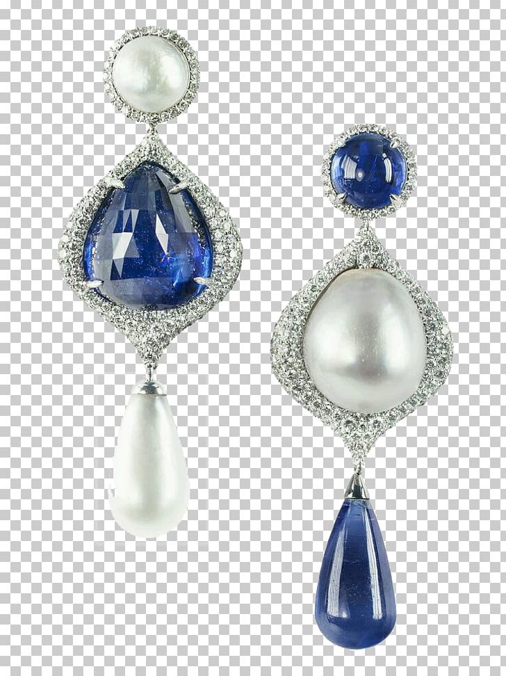 Earring Pearl Sapphire Jewellery Diamond PNG, Clipart, Art Jewelry, Baroque Pearl, Bijou, Body Jewelry, Brilliant Free PNG Download