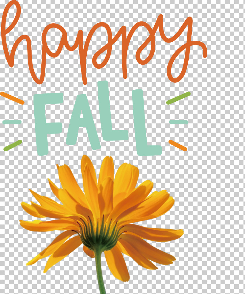 Happy Fall PNG, Clipart, Biology, Calendula, Chrysanthemum, Cut Flowers, Flower Free PNG Download