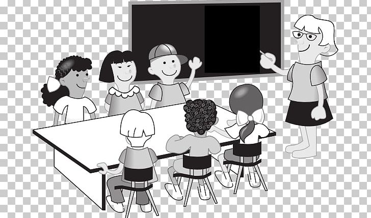 Student Classroom School PNG, Clipart, Black And White, Cartoon, Child, Class, Classroom Free PNG Download