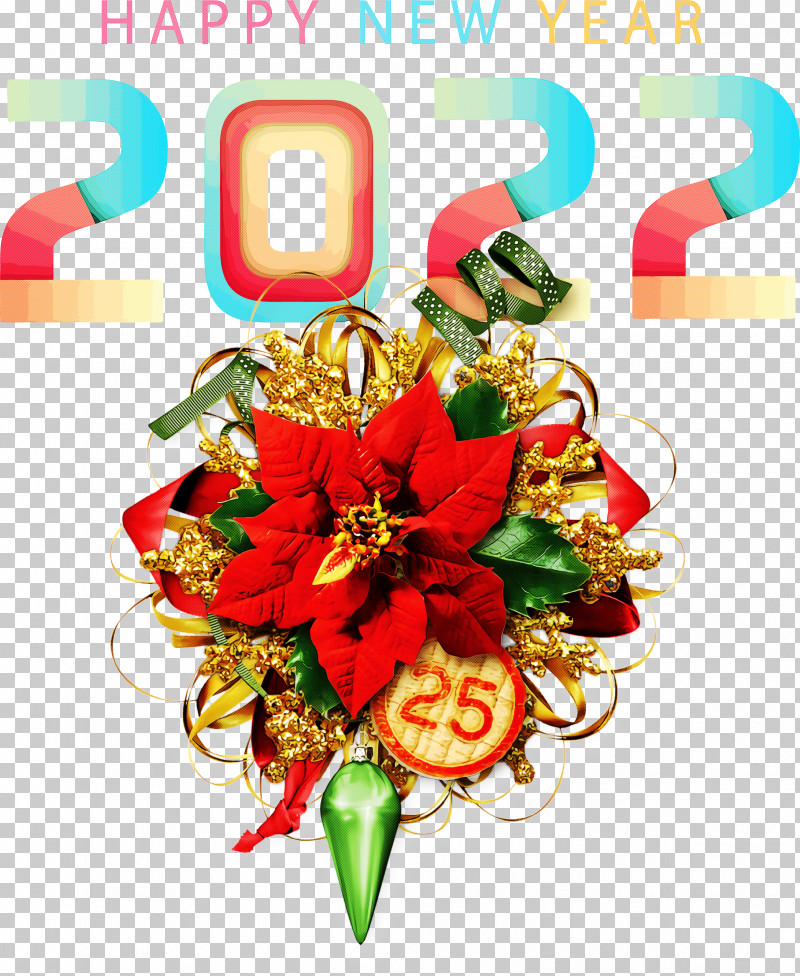 Happy 2022 New Year 2022 New Year 2022 PNG, Clipart, Christmas Day, Cut Flowers, Drawing, Floral Design, Floriculture Free PNG Download
