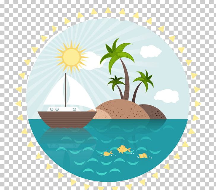 Flat Design Landscape Island PNG, Clipart, Adobe Illustrator, Area, Beach, Blue, Blue Abstract Free PNG Download