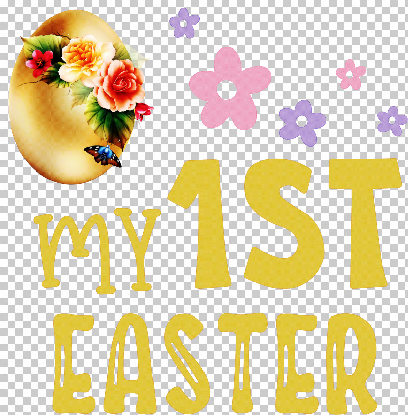 My 1st Easter Happy Easter PNG, Clipart, Floral Design, Happiness, Happy Easter, Logo, M Free PNG Download