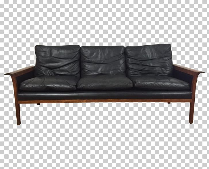 Couch Furniture Danish Modern Chair Loveseat PNG, Clipart, Angle, Black Leather, Chair, Couch, Cushion Free PNG Download