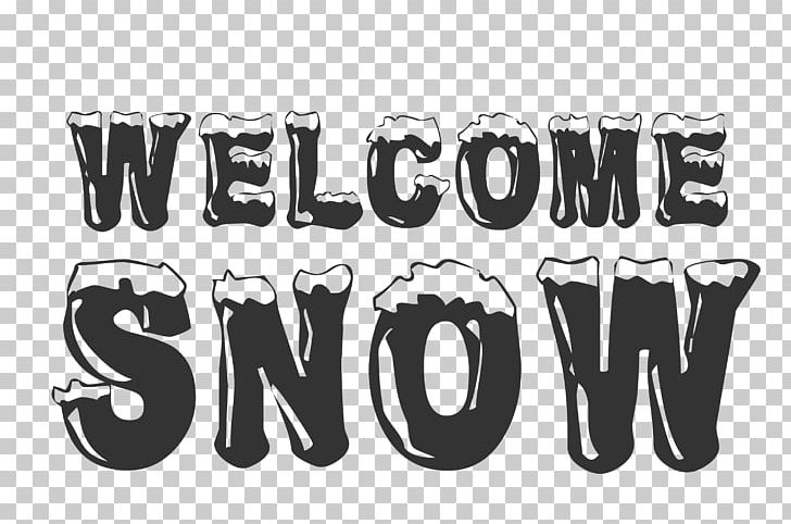 Welcome Snow. PNG, Clipart, Black, Black And White, Brand, Ice, Logo Free PNG Download