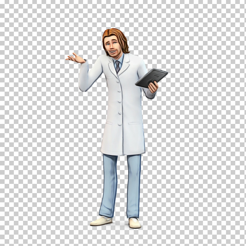 Standing Outerwear Gesture Uniform White Coat PNG, Clipart, Gesture, Outerwear, Paint, Standing, Suit Free PNG Download
