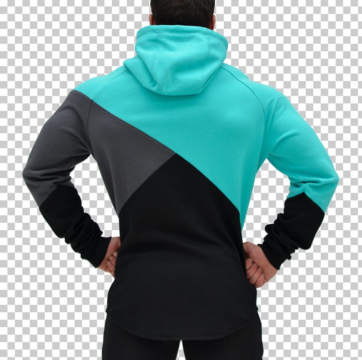 Hoodie Polar Fleece Turquoise Teal Red PNG, Clipart, Black, Dry Suit, Dye, Electric Blue, Hood Free PNG Download