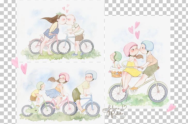Paper Bicycle Watercolor Painting PNG, Clipart, Art, Bicycle, Cartoon, Character, Drawing Free PNG Download