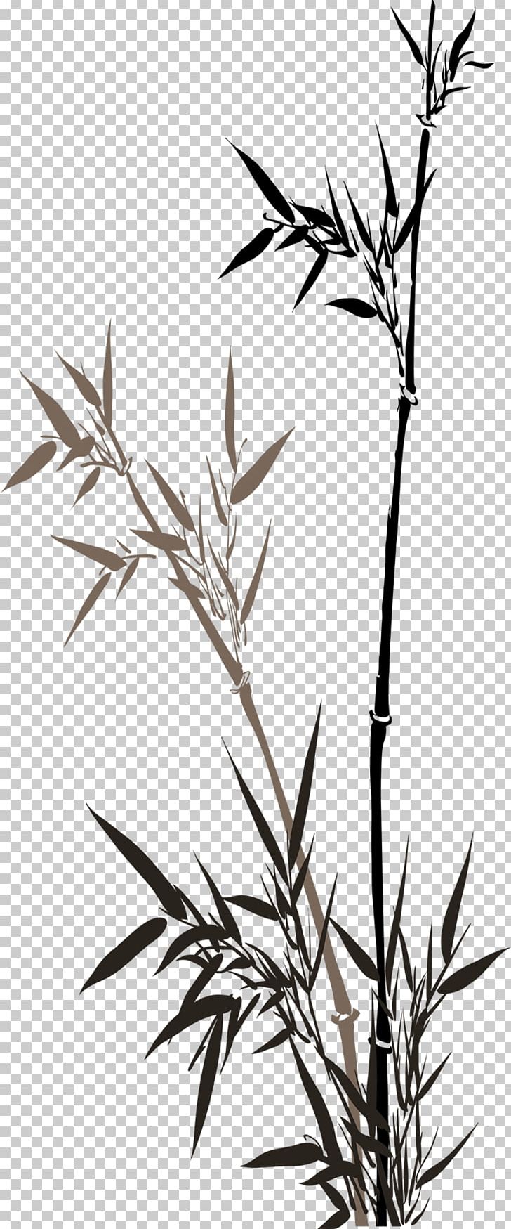 China Ink Wash Painting Bamboo PNG, Clipart, Black And White, Branch, China, Chinese Border, Chinese Ink Free PNG Download