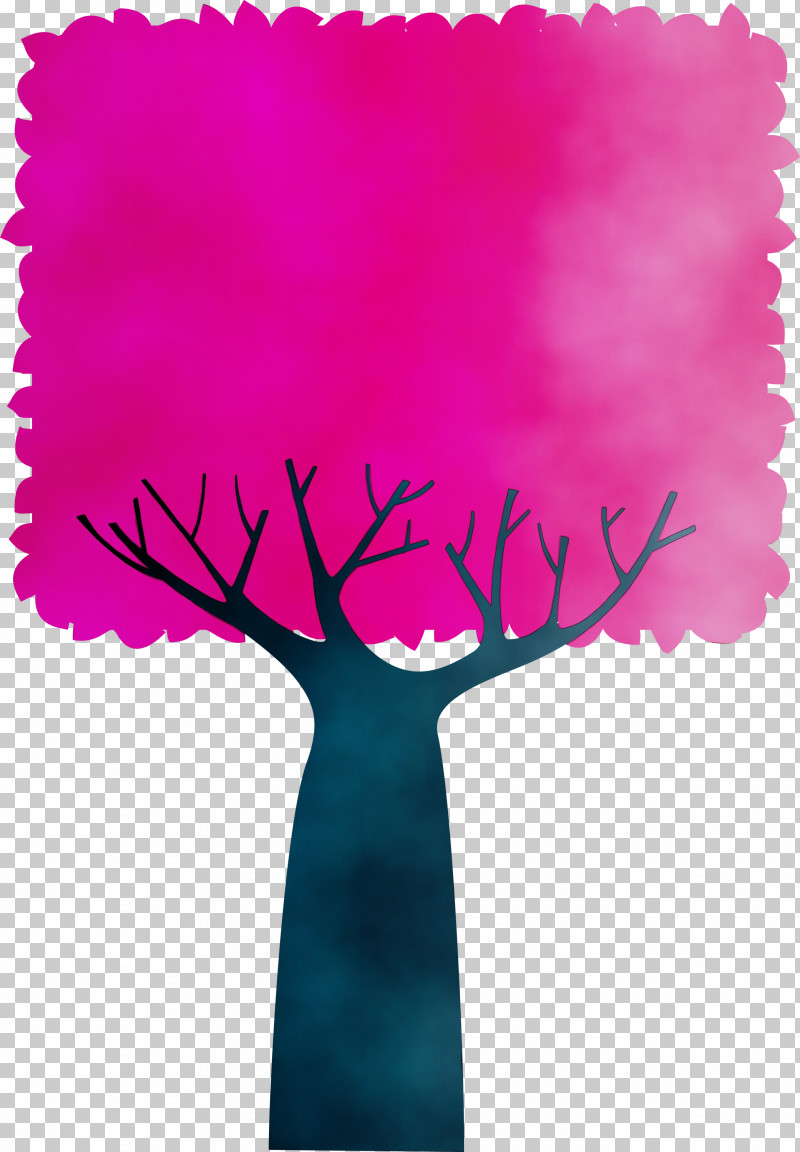 Pink M Font Flower Meter PNG, Clipart, Abstract Tree, Cartoon Tree, Flower, Meter, Paint Free PNG Download