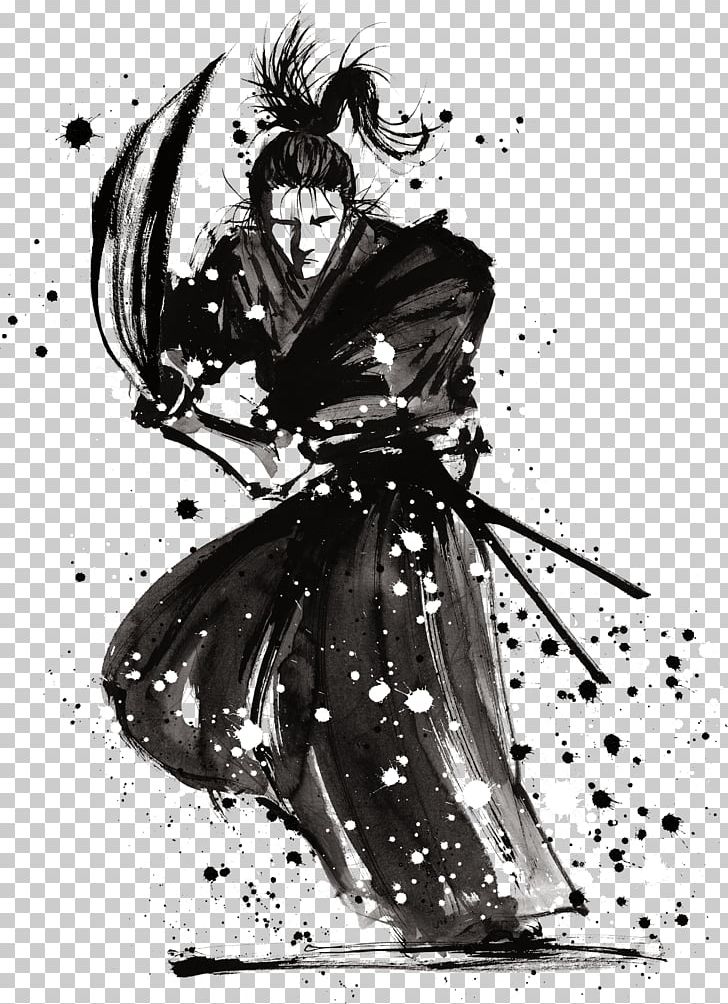 LIVE HOUSE MODS Samurai Aikido Martial Arts Drawing PNG, Clipart, Black Hair, Comics Artist, Fashion Design, Fashion Illustration, Fictional Character Free PNG Download