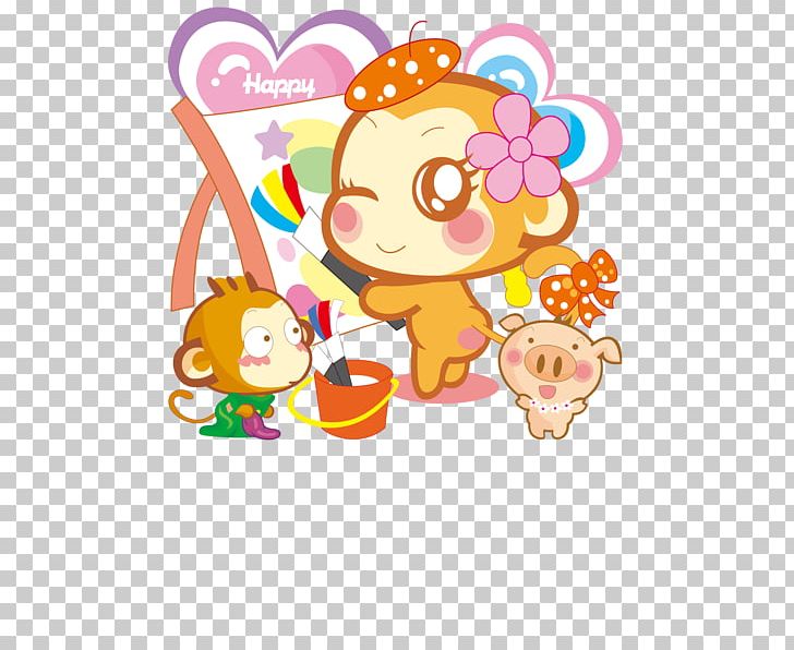 Monkey Cartoon PNG, Clipart, Animals, Art, Bishu014djo, Cartoon, Computer Free PNG Download