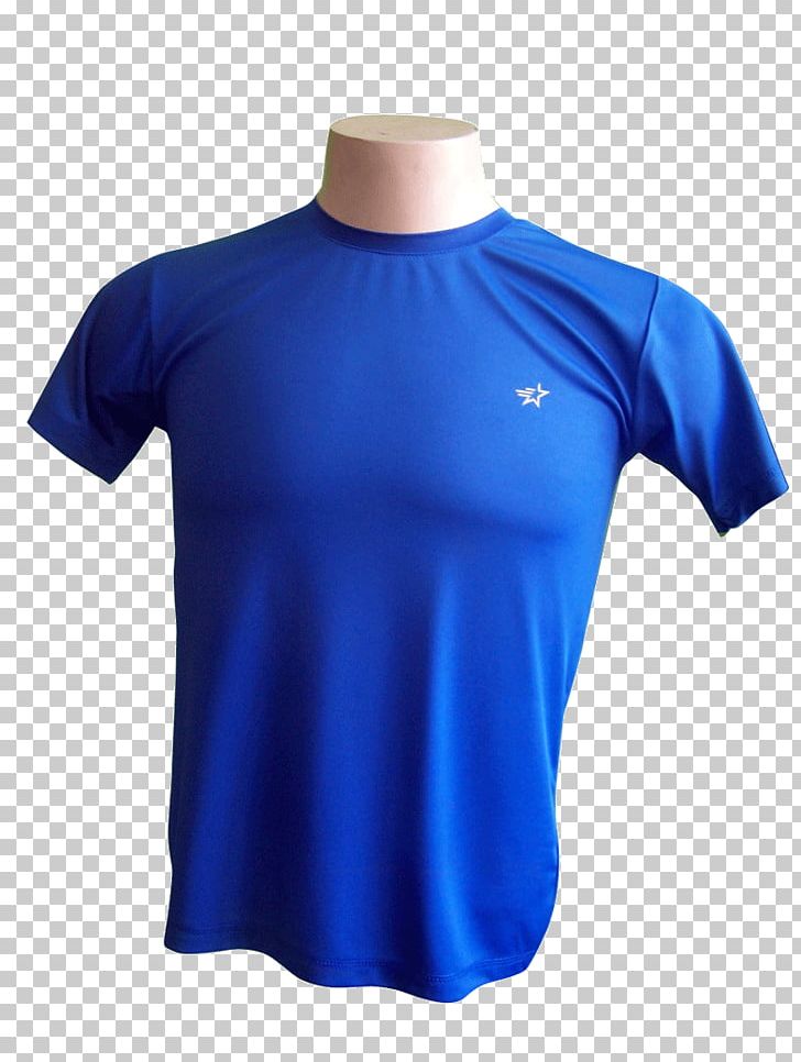 T-shirt Jersey Sleeve Sportswear Blue PNG, Clipart, Active Shirt, Blue, Clothing, Cobalt Blue, Electric Blue Free PNG Download