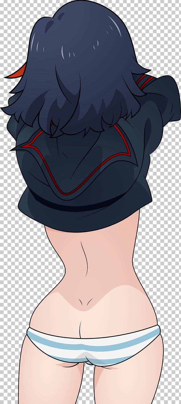 Ryuko Matoi Panties Senketsu Anime Mako Mankanshoku PNG, Clipart, Abdomen, Anime, Arm, Art, Black Hair Free PNG Download