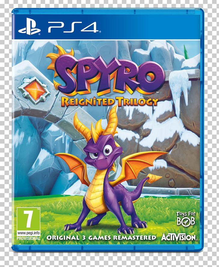 Spyro Reignited Trilogy PlayStation 4 Activision Video Games PNG, Clipart, Action Figure, Dragon, Electronics, Fictional Character, Game Free PNG Download