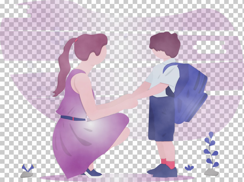 Purple Cartoon Violet Love Gesture PNG, Clipart, Animation, Back To School, Boy, Cartoon, Dance Free PNG Download