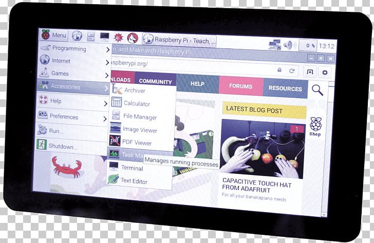 Raspberry Pi Touchscreen Computer Monitors Display Device Display Serial Interface PNG, Clipart, Communication, Computer, Display Advertising, Electronic Device, Electronics Free PNG Download