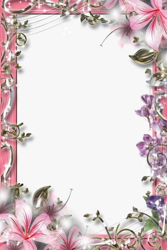 Beautiful Flowers Border Material PNG, Clipart, Beautiful Clipart, Border Clipart, Flowers, Flowers Clipart, Frame Free PNG Download