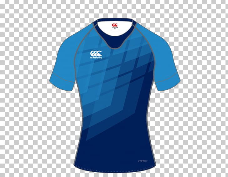 T-shirt Rugby Shirt Jersey Uniform PNG, Clipart, Active Shirt, Blue, Canterbury Of New Zealand, Clothing, Cycling Jersey Free PNG Download