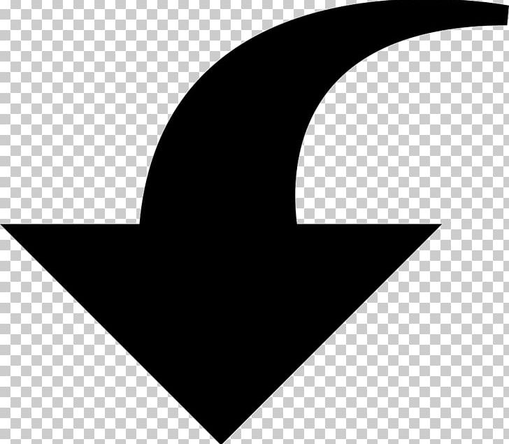 Arrow Curve Computer Icons PNG, Clipart, Angle, Arrow, Black, Black And White, Cdr Free PNG Download