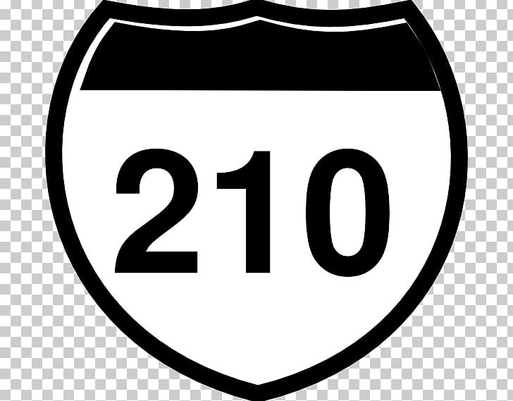 Interstate 210 And State Route 210 US Interstate Highway System Highway Shield PNG, Clipart, Area, Black And White, Brand, Circle, Computer Icons Free PNG Download