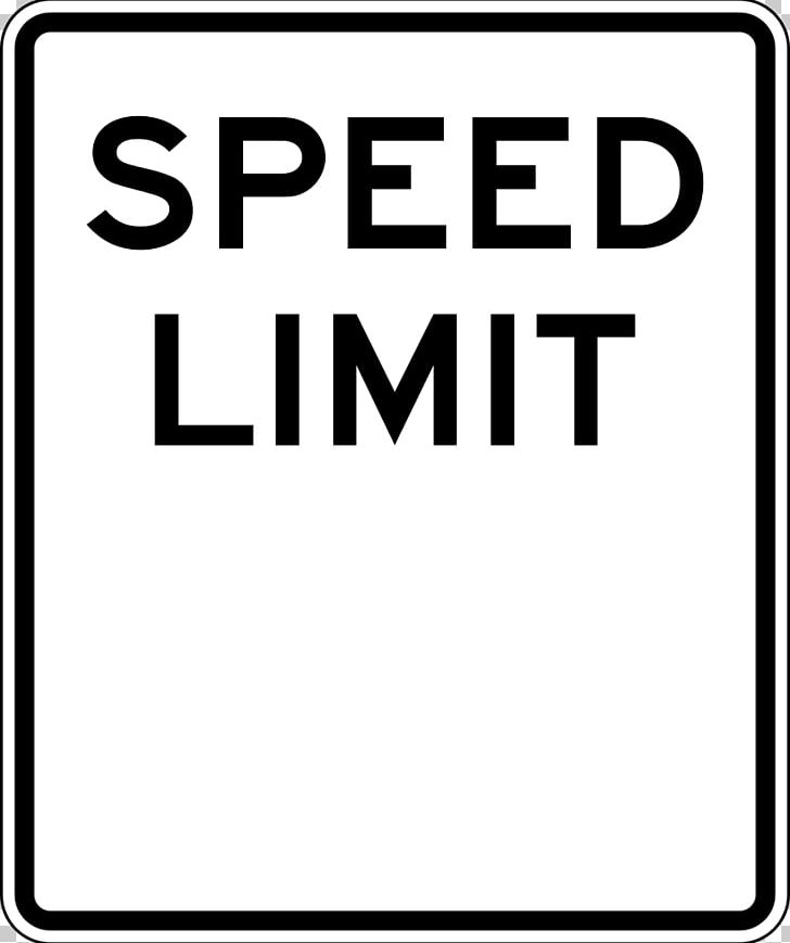 Speed Limit Traffic Sign Manual On Uniform Traffic Control Devices PNG, Clipart, Angle, Area, Black, Black And White, Cliparts Speed Limit 3 Free PNG Download