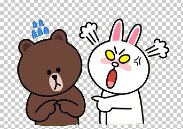 Line Friends Sticker Computer Art Club PNG, Clipart, Android, Angry Line, Art, Art Club, Carnivoran Free PNG Download