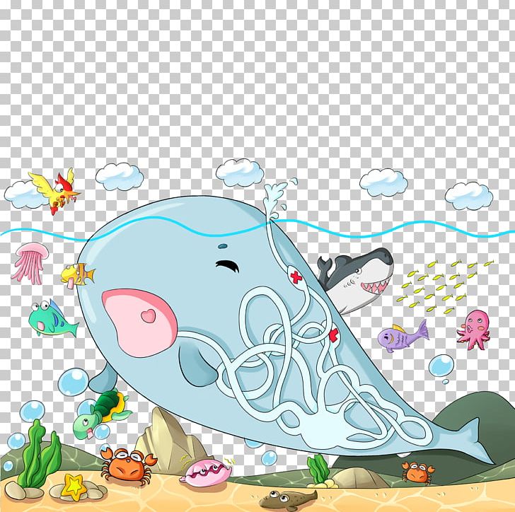 Marine Mammal Whale Cartoon Illustration PNG, Clipart, Animals, Area, Art, Background, Balloon Cartoon Free PNG Download
