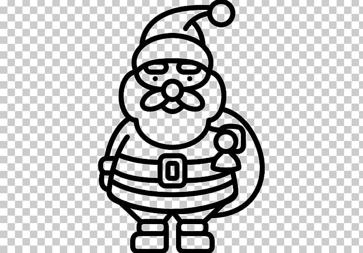 Santa Claus Christmas Computer Icons PNG, Clipart, Area, Art, Black And White, Christmas, Christmas Decoration Free PNG Download