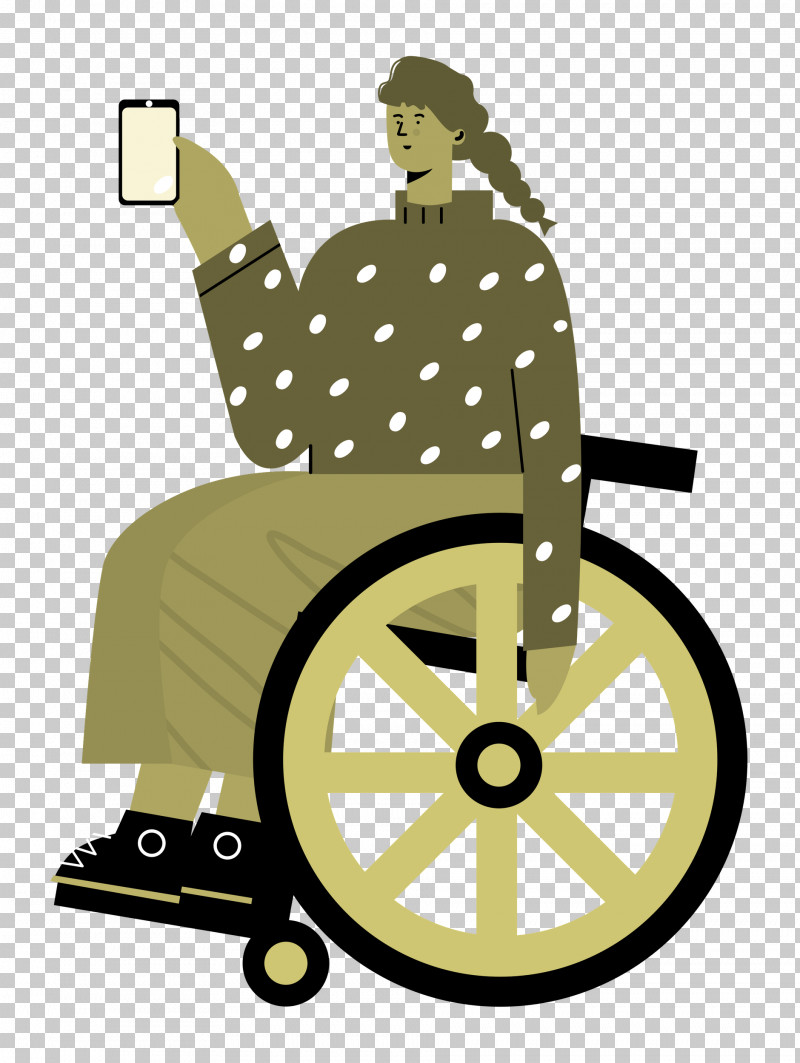 Sitting On Wheelchair Woman Lady PNG, Clipart, Behavior, Cartoon, Human, Lady, Woman Free PNG Download