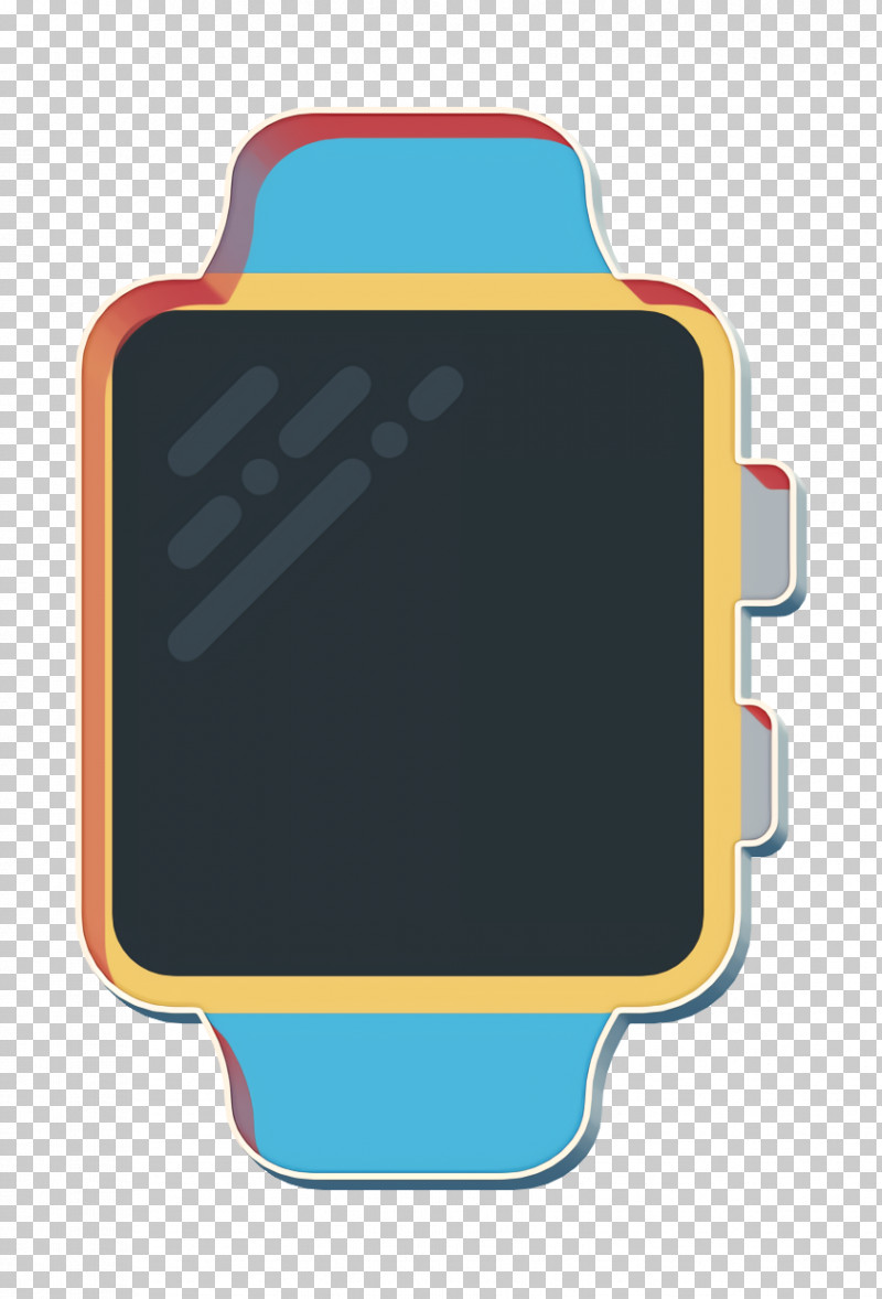 Technology Elements Icon Smartwatch Icon PNG, Clipart, Blackboard, Blue, Electric Blue, Label, Material Property Free PNG Download