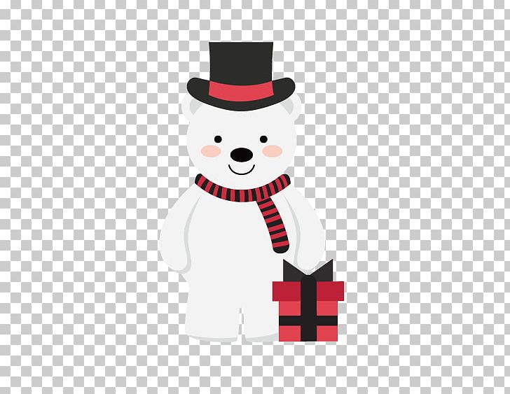 Baby Polar Bear Santa Claus Christmas PNG, Clipart, Animals, Baby Polar Bear, Bear, Bear Vector, Chef Hat Free PNG Download