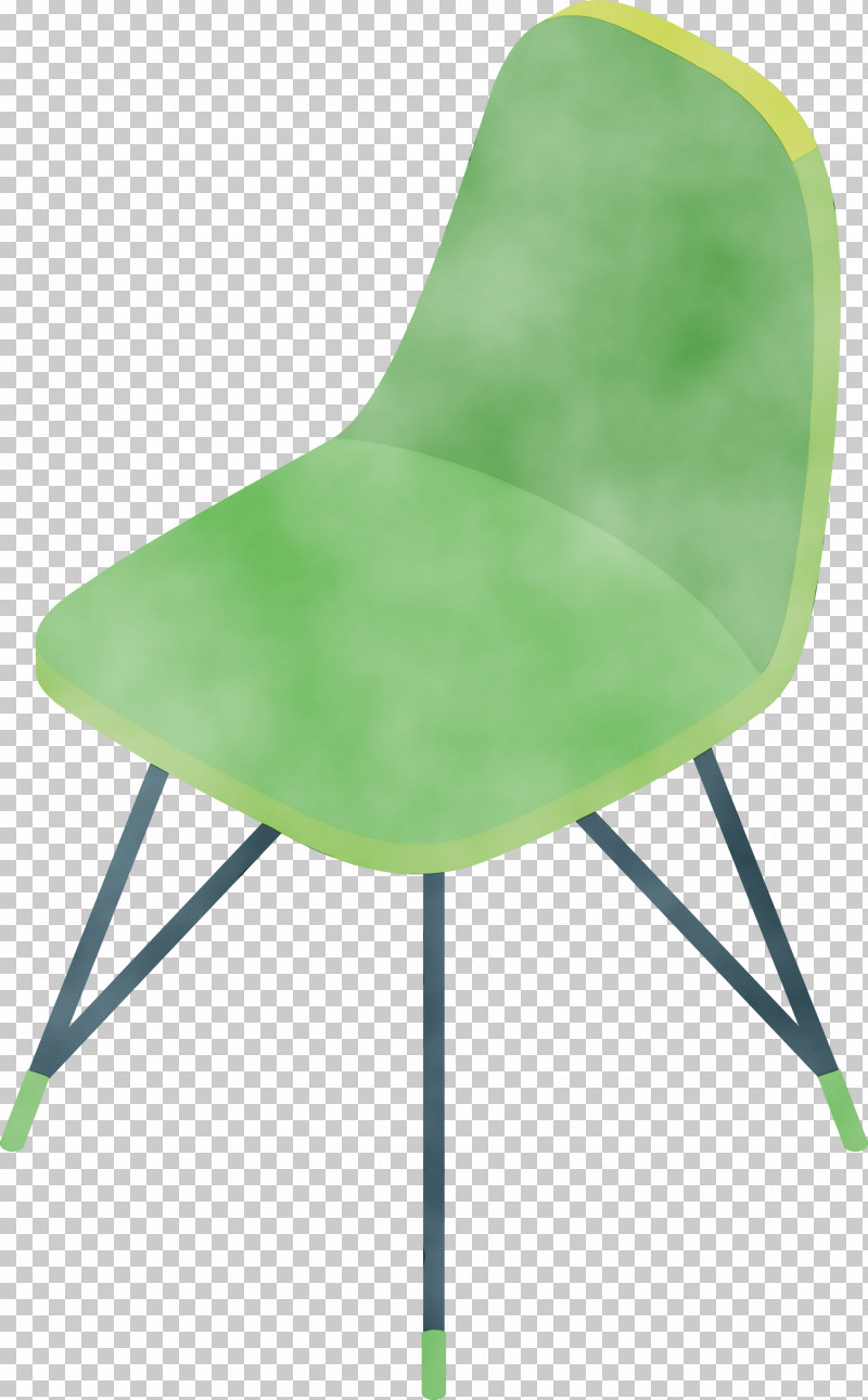 Chair Plastic Green PNG, Clipart, Chair, Green, Paint, Plastic, Watercolor Free PNG Download