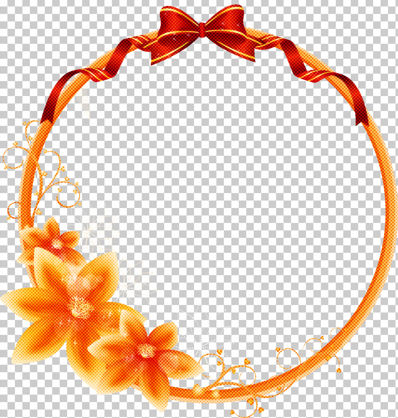 Flower Circle Frame Floral Circle Frame PNG, Clipart, Floral Circle Frame, Flower Circle Frame, Hair Accessory, Jewellery, Orange Free PNG Download