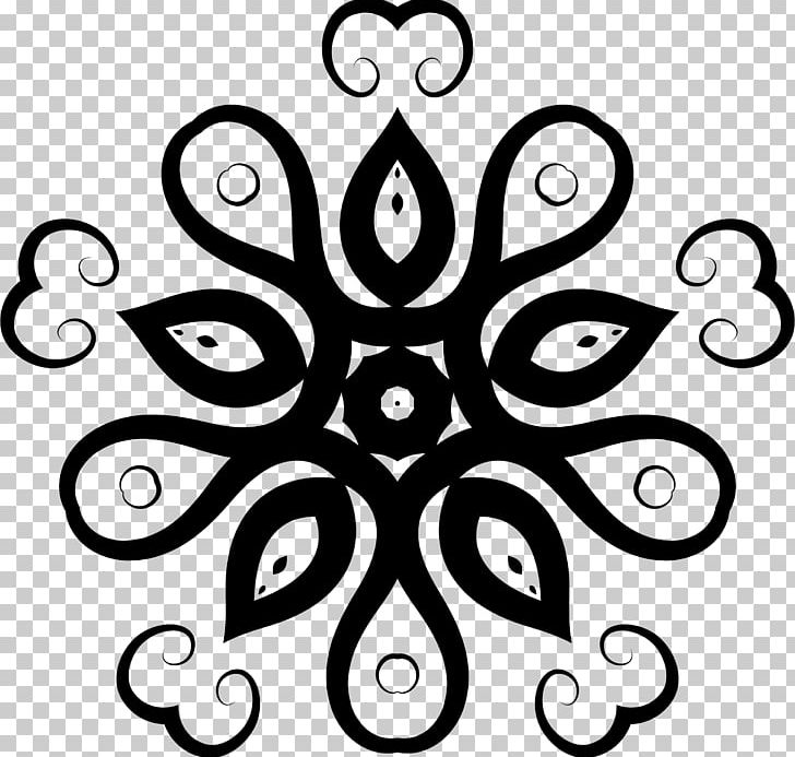 Flower Floral Design PNG, Clipart, Art, Black, Black And White, Circle, Computer Icons Free PNG Download