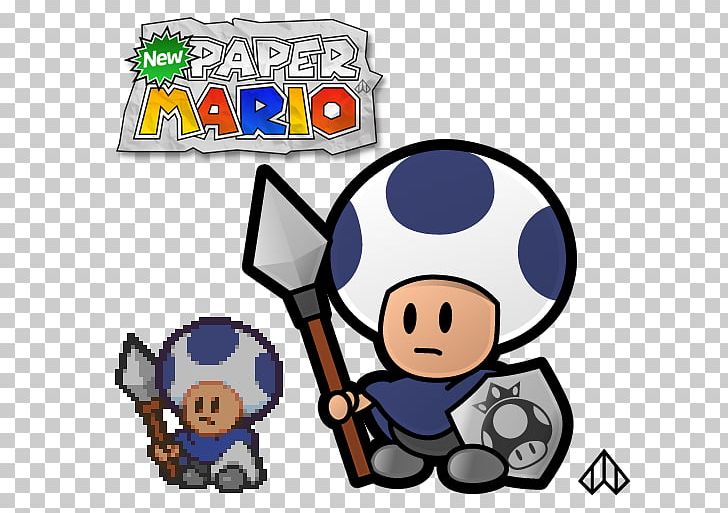 New Super Mario Bros Toad Paper Mario: Sticker Star Super Paper Mario PNG, Clipart, Area, Ball, Cartoon, Human Behavior, Item Free PNG Download