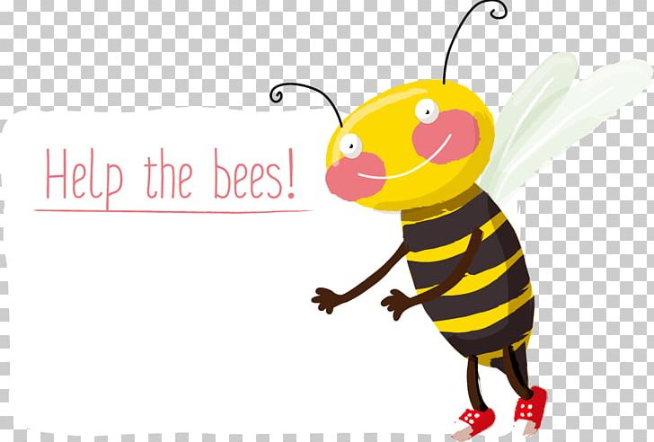 Bee Cartoon Illustration PNG, Clipart, Art, Bee, Bee Vector, Brand, Butterfly Free PNG Download