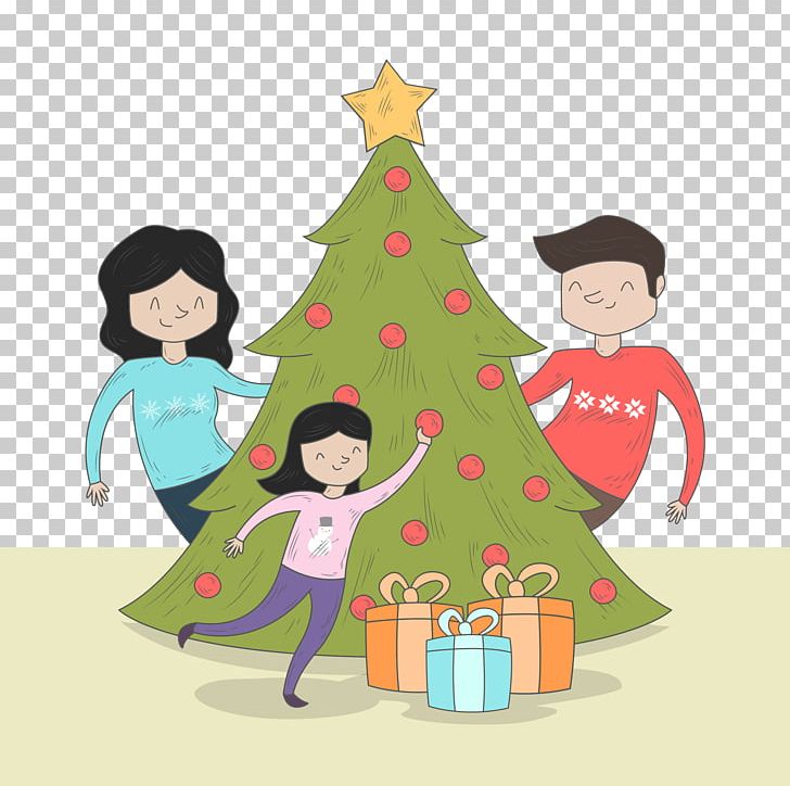 Christmas Tree Family PNG, Clipart, Christmas Decoration, Christmas Frame, Christmas Lights, Christmas Vector, Encapsulated Postscript Free PNG Download