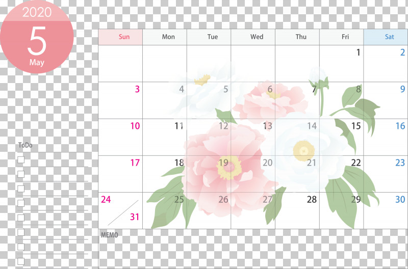 May 2020 Calendar May Calendar 2020 Calendar PNG, Clipart, 2020 Calendar, Floral Design, Flower, May 2020 Calendar, May Calendar Free PNG Download