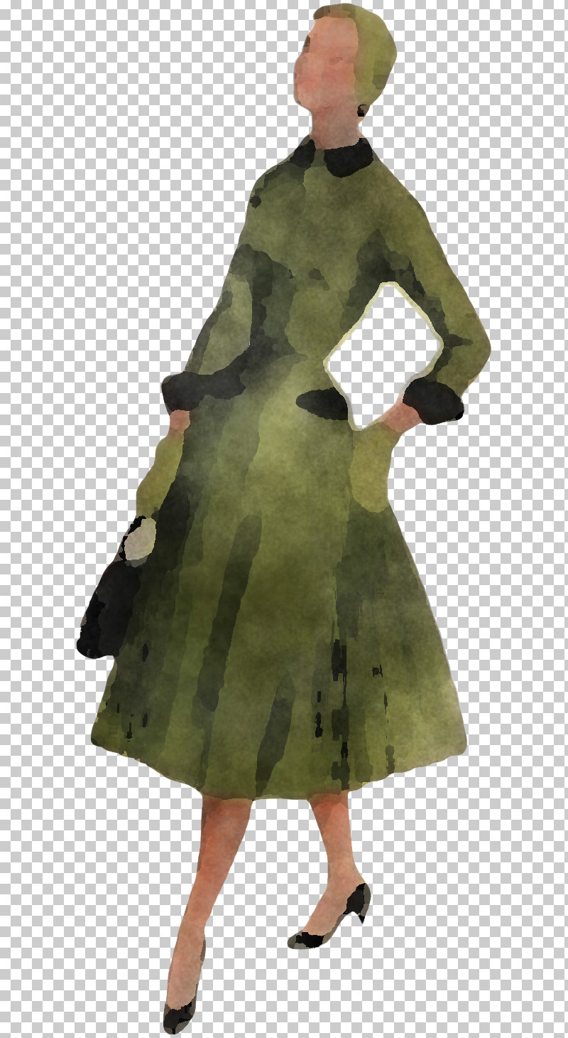 Clothing Green Dress Outerwear Camouflage PNG, Clipart, Camouflage, Clothing, Coat, Costume, Costume Design Free PNG Download