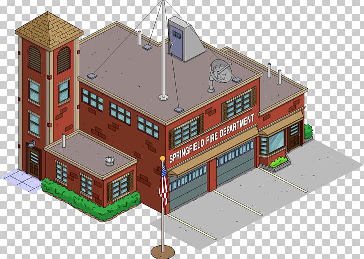 The Simpsons: Tapped Out Fire Department Crook And Ladder Apu Nahasapeemapetilon Firefighter PNG, Clipart, Angle, Building, Elevation, Facade, Fire Free PNG Download