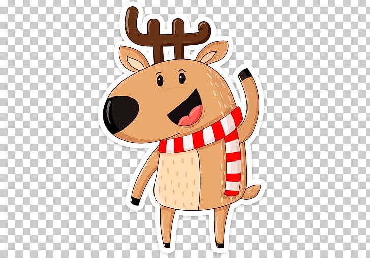 Reindeer Moose Sticker PNG, Clipart, Cartoon, Deer, Fictional Character, Food, Holiday Free PNG Download