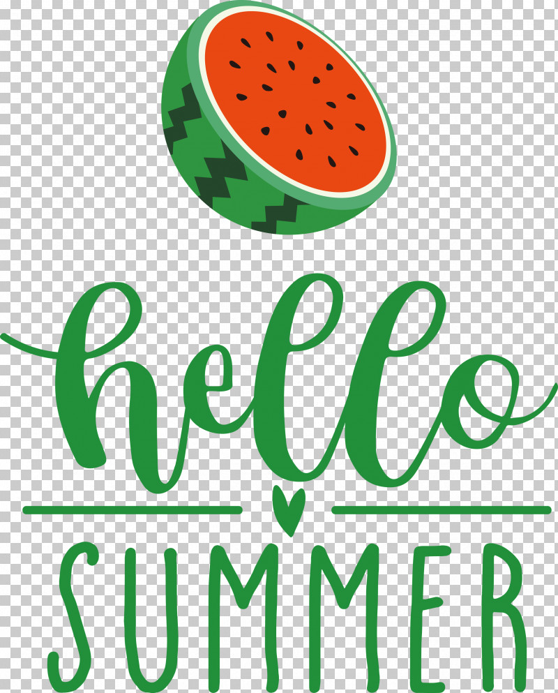 Hello Summer PNG, Clipart, Fruit, Geometry, Green, Hello Summer, Line Free PNG Download