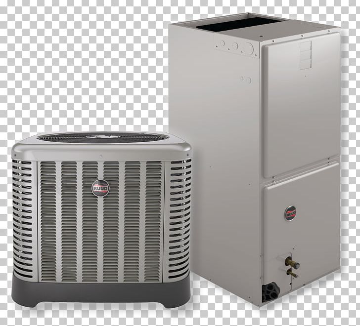 Furnace Rheem Seasonal Energy Efficiency Ratio Air Conditioning Heat Pump PNG, Clipart, Air Conditioning, Air Handler, Condenser, Evaporator, Furnace Free PNG Download