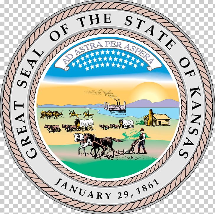 Seal Of Kansas U.S. State Great Seal Of The United States Lyon County PNG, Clipart, Admission To The Union, Animals, Dishware, Flag Of Kansas, Great Seal Of The United States Free PNG Download