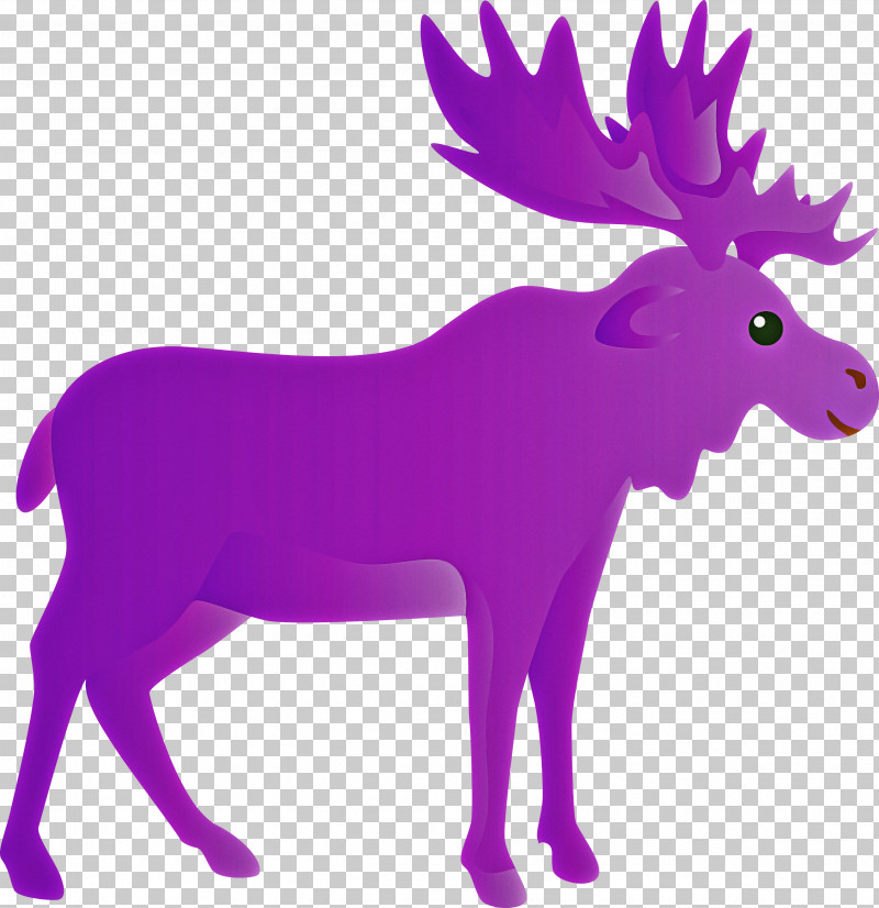 Reindeer PNG, Clipart, Animal Figure, Deer, Magenta, Moose, Pink Free PNG Download